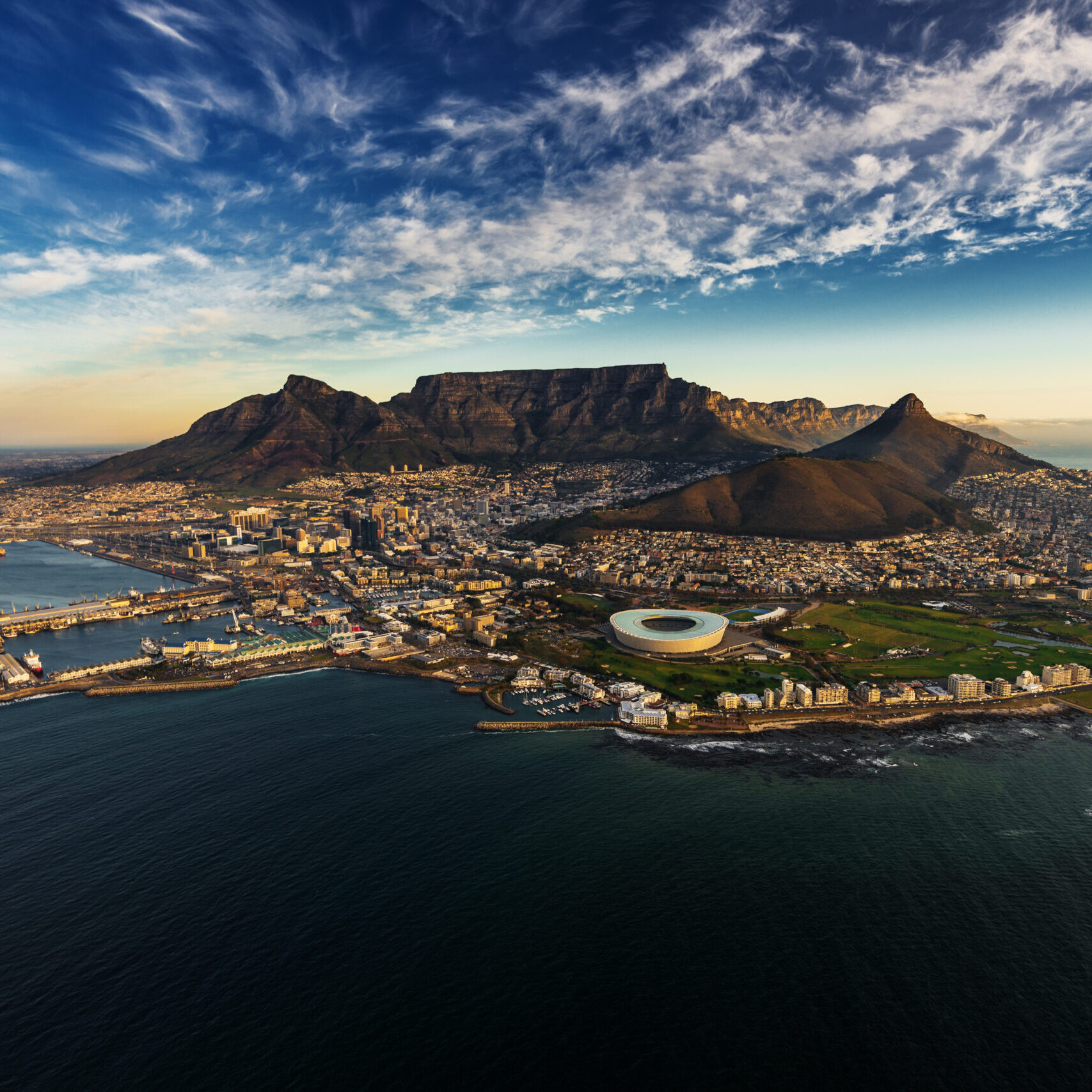 Table Mountain aerial view